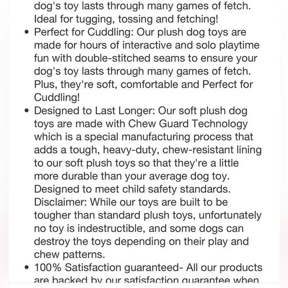 TrustyPup Green Plush Long Neck Duck Dog Toy - Picture 13 of 16